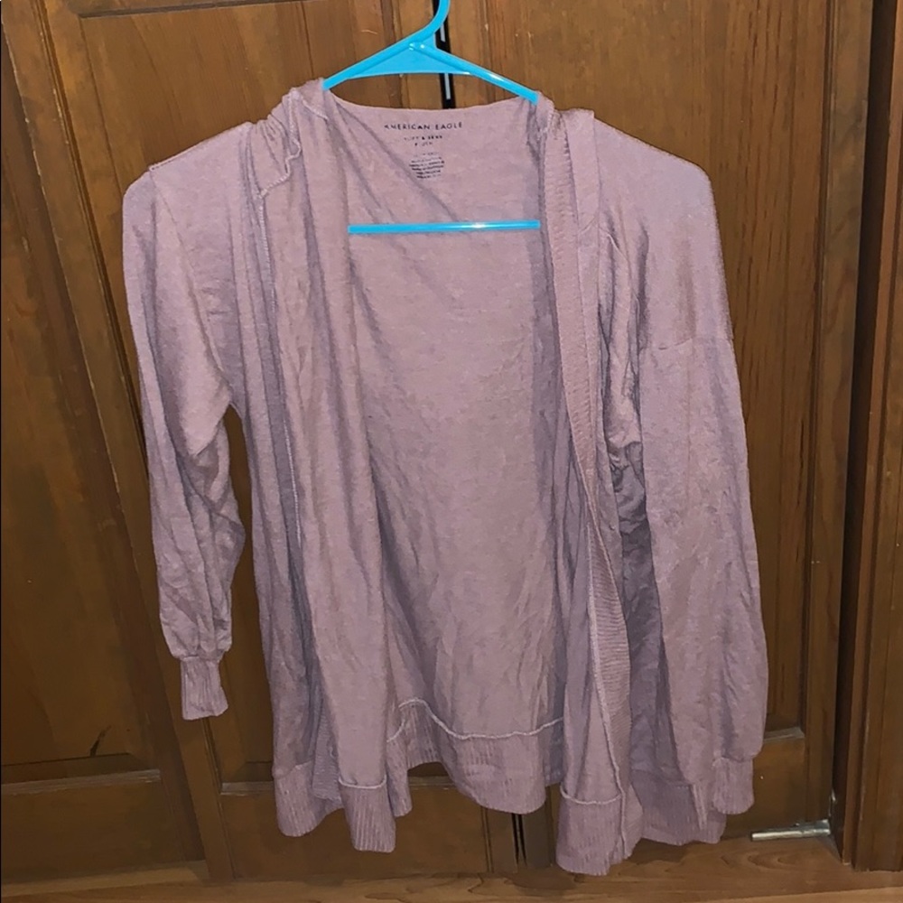 soft pink colored cardigan